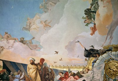 The Glory of Spain III, from the Ceiling of the Throne Room, 1764 (detail) by Giovanni Battista Tiepolo